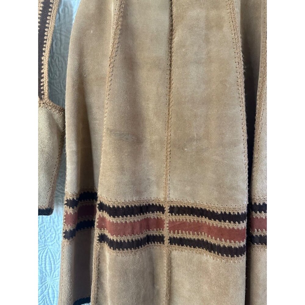 Vintage 70’s Suede Vest Skirt Set SZ 11/12 MEASUREMENTS BELOW - Picture 3 of 15